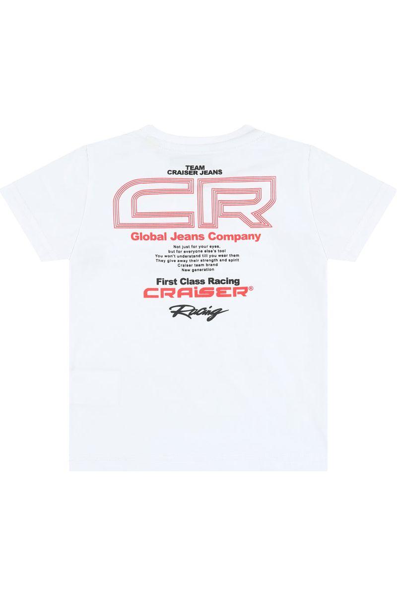 חולצת טישירט CRAISER הדפס אחורי לתינוקות White / 3-6M