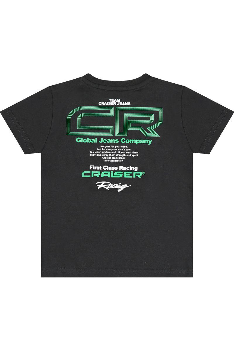 חולצת טישירט CRAISER הדפס אחורי לתינוקות Black / 3-6M