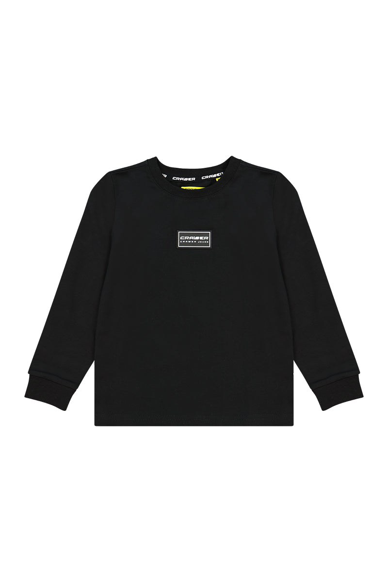 חולצת טישירט CRAISER הדפס בגב לילדים BLACK / 2Y