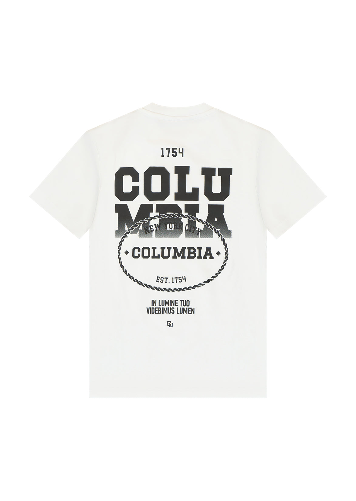 חולצת טישרט COLUMBIA הדפס לוגו אנכי לילדים WHITE / 2Y
