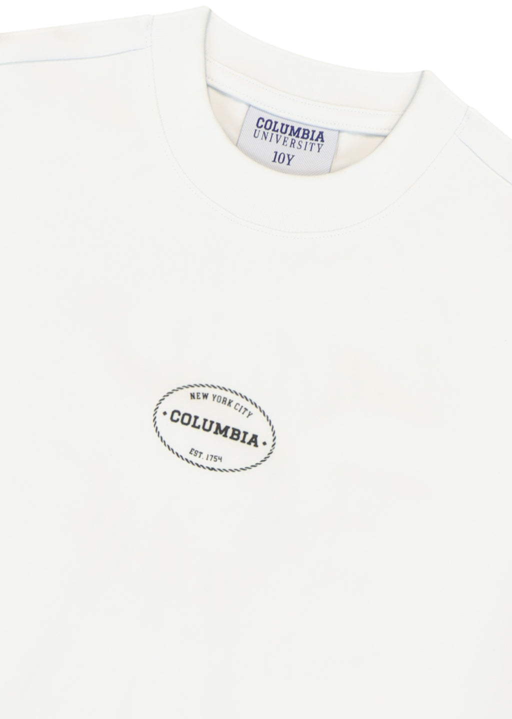 חולצת טישרט COLUMBIA הדפס לוגו אנכי לילדים WHITE / 2Y