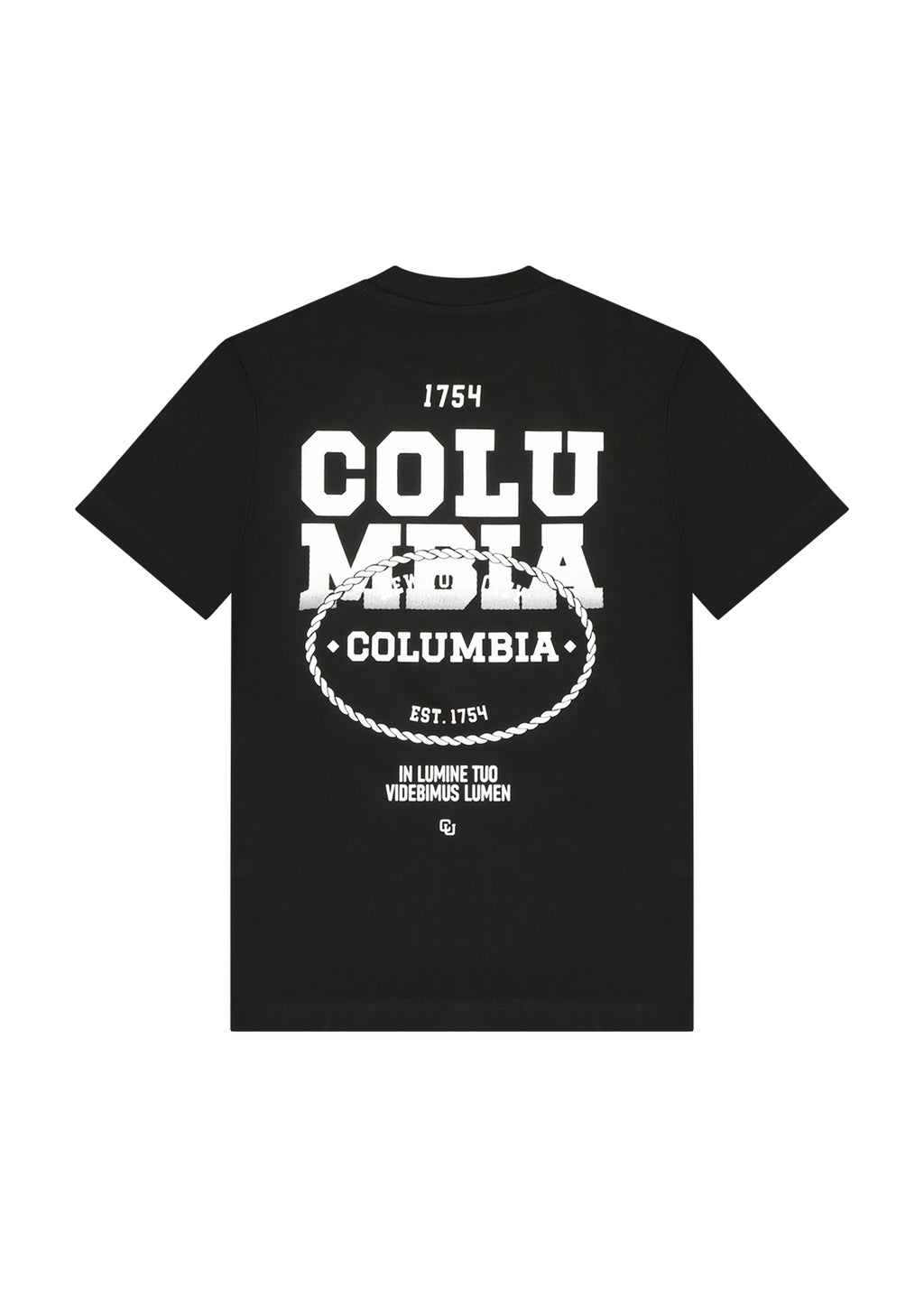 חולצת טישרט COLUMBIA הדפס לוגו אנכי לילדים BLACK / 2Y