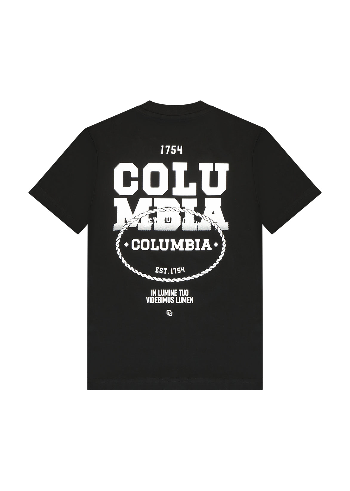 חולצת טישרט COLUMBIA הדפס לוגו אנכי לילדים BLACK / 2Y