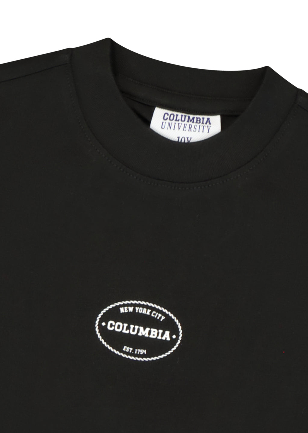 חולצת טישרט COLUMBIA הדפס לוגו אנכי לילדים BLACK / 2Y