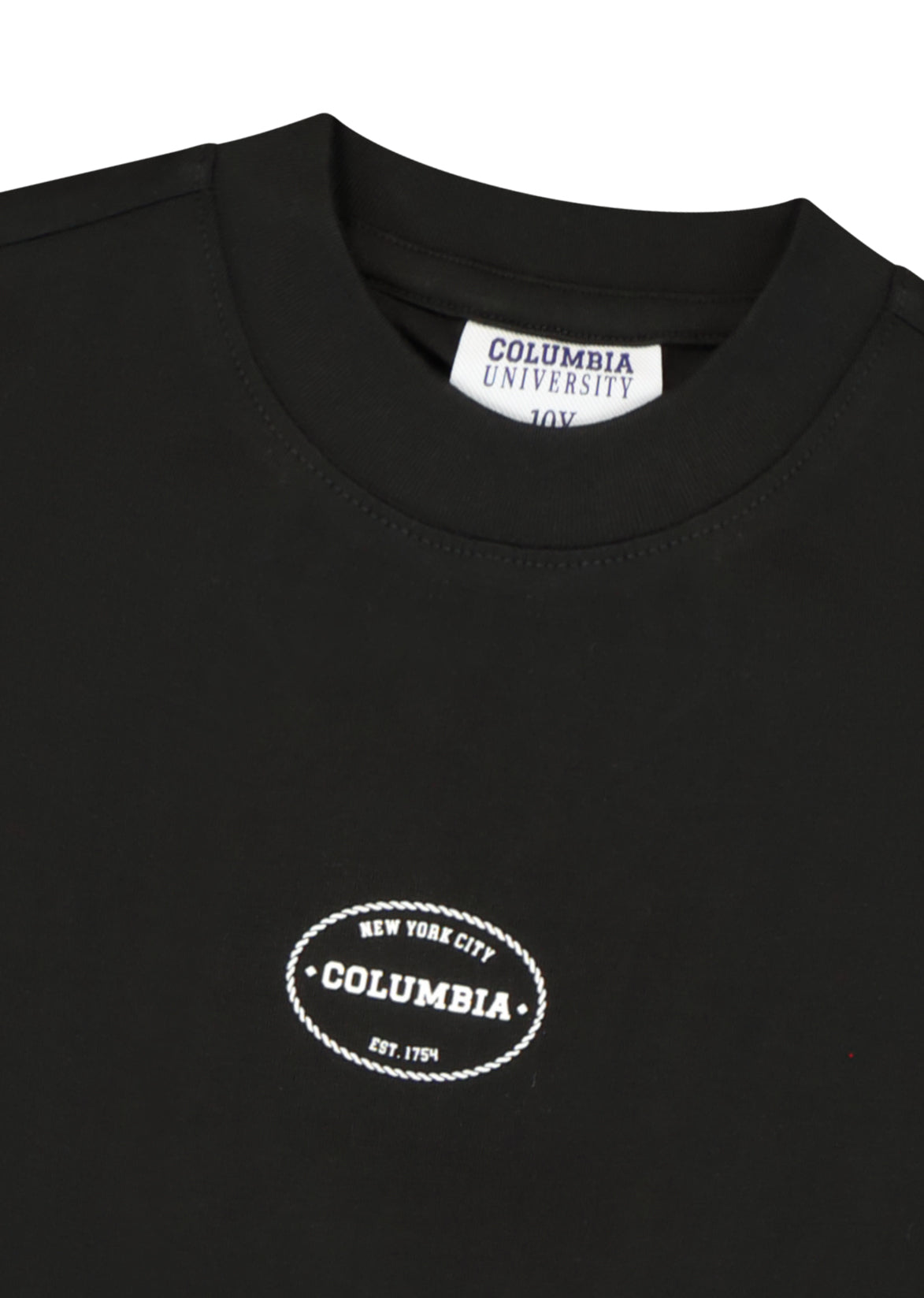 חולצת טישרט COLUMBIA הדפס לוגו אנכי לילדים BLACK / 2Y