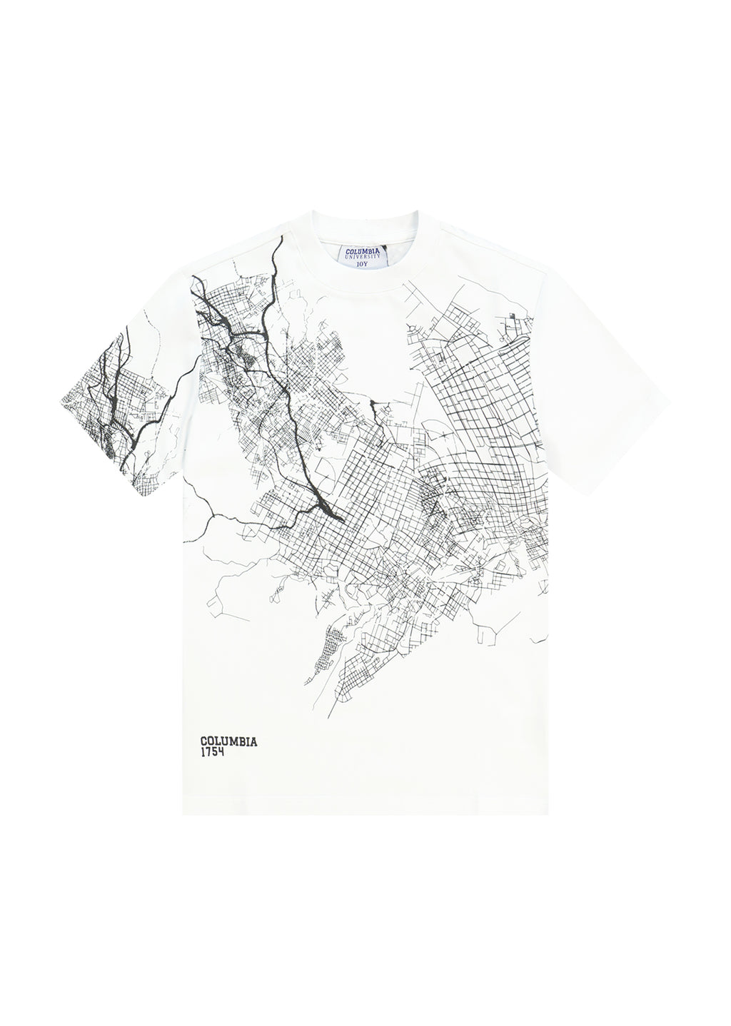 חולצת טישרט COLUMBIA הדפס גרפי עדין לילדים WHITE / 2Y