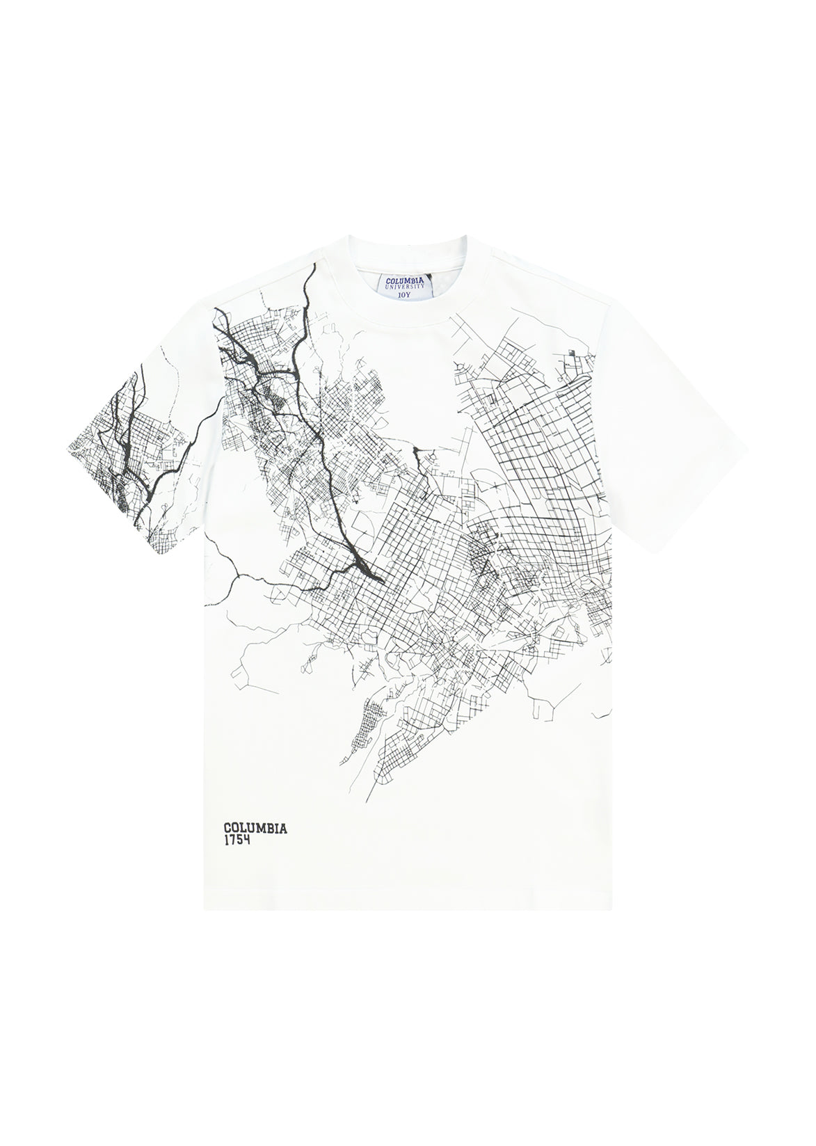 חולצת טישרט COLUMBIA הדפס גרפי עדין לילדים WHITE / 2Y