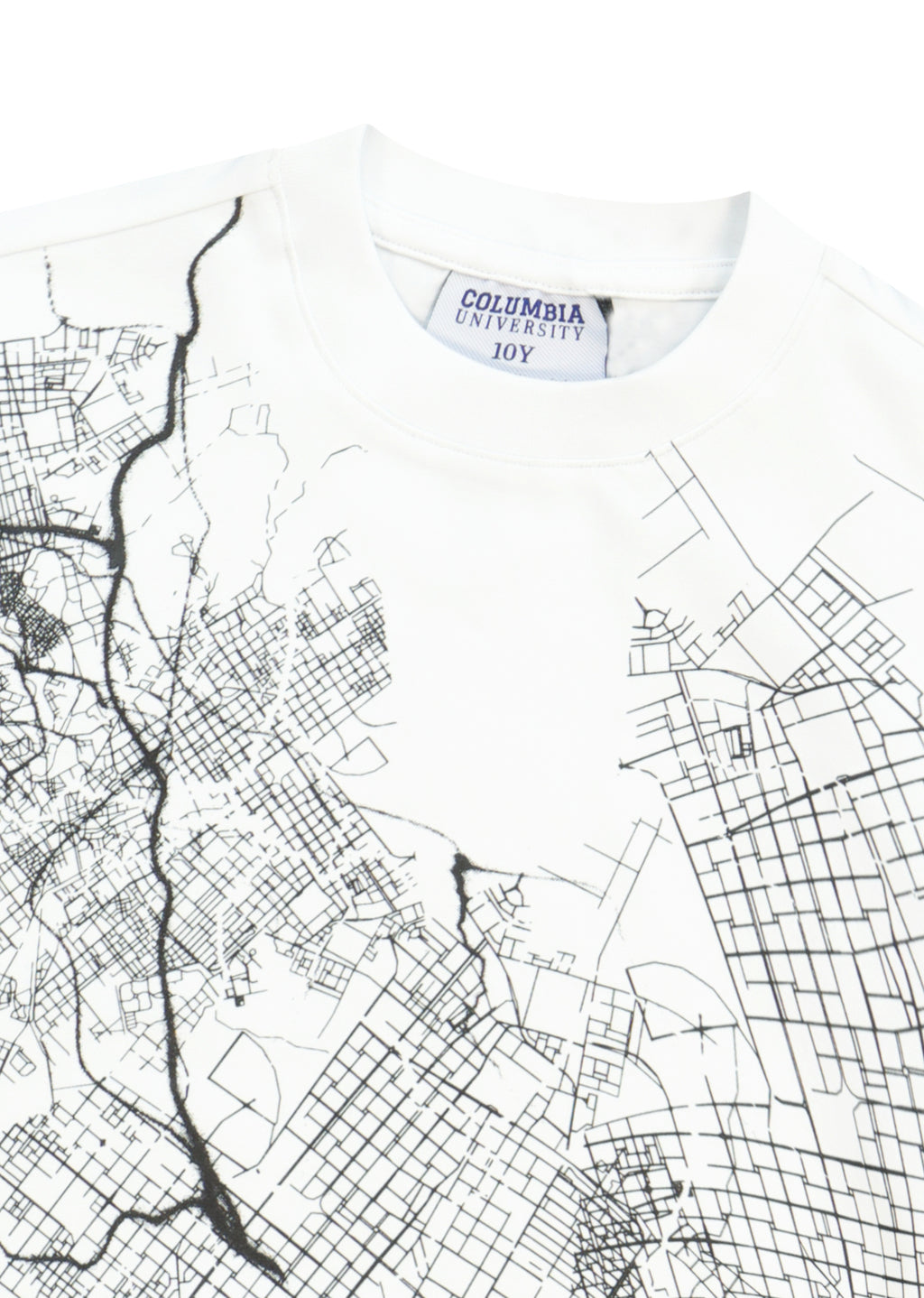 חולצת טישרט COLUMBIA הדפס גרפי עדין לילדים WHITE / 2Y