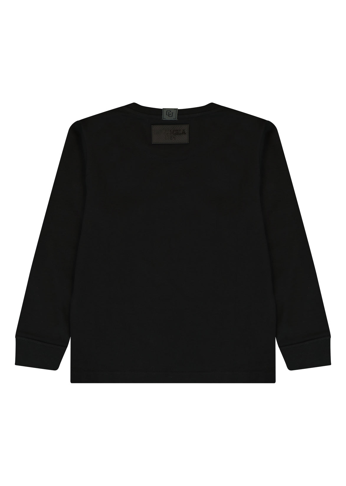 חולצת טישירט COLUMBIA לוגו מותג באמצע לילדים BLACK / 2Y