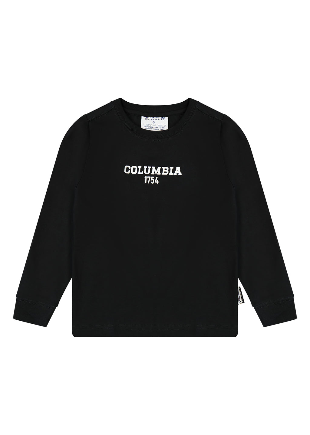 חולצת טישירט COLUMBIA לוגו מותג בגב לילדים BLACK / 2Y