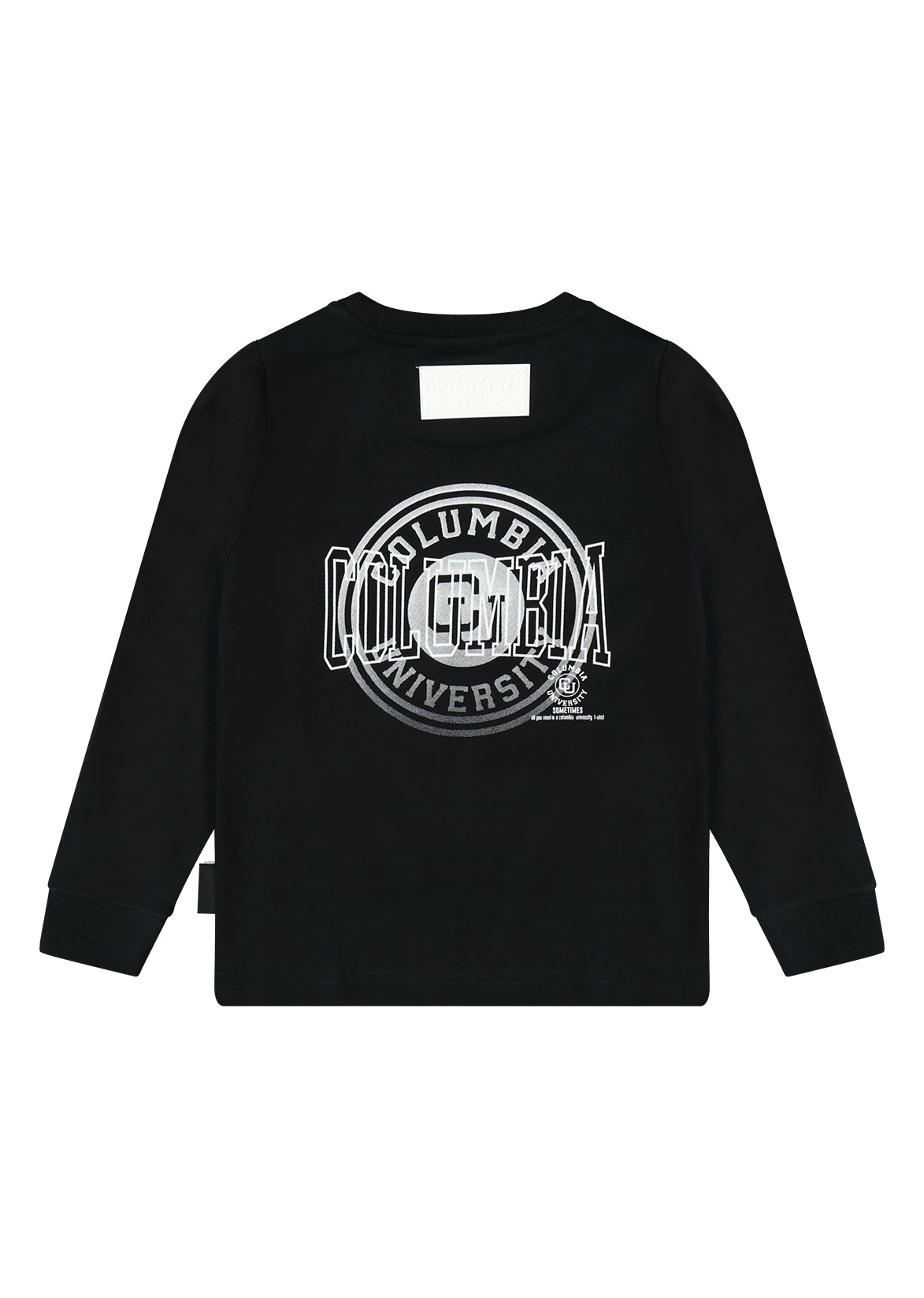 חולצת טישירט COLUMBIA לוגו מותג בגב לילדים BLACK / 2Y