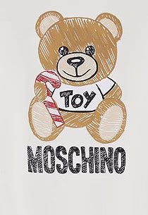 חולצת MOSCHINO לבן יוניסקס