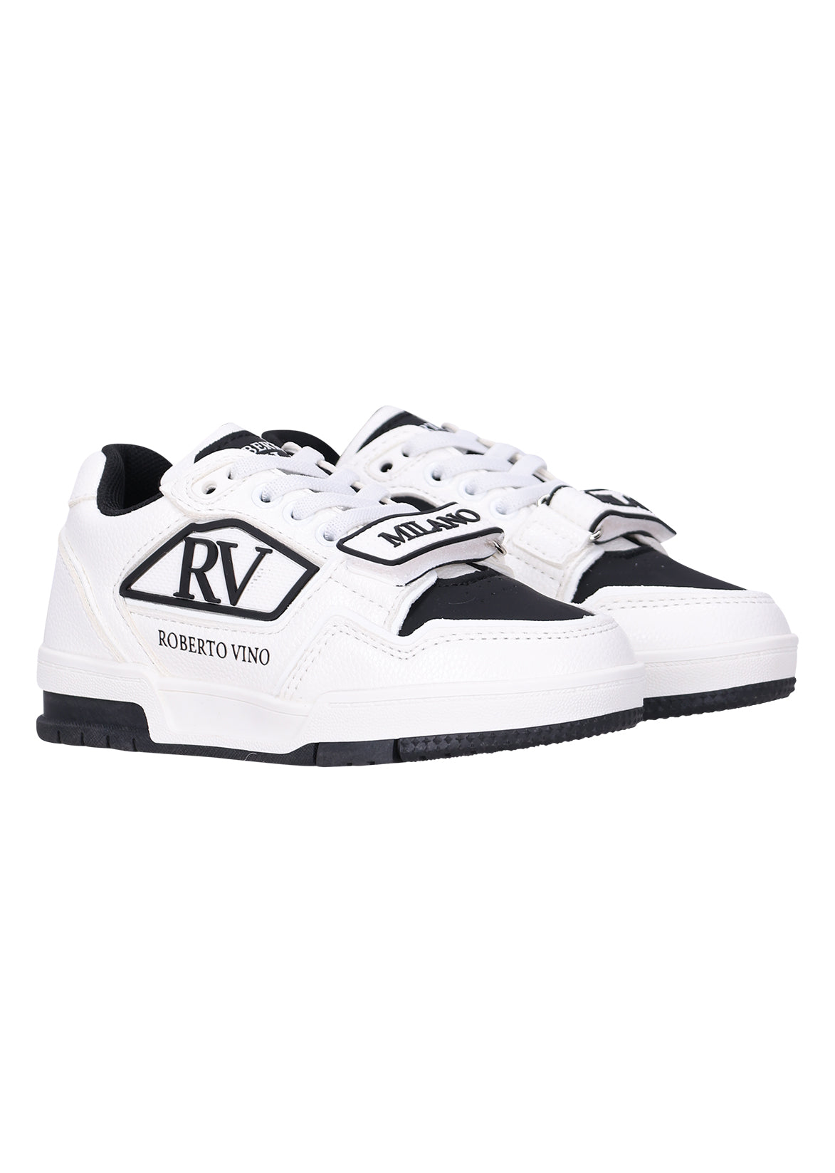 נעלי סניקרס ROBERTO VINO עם שרוכים וסוליה יציבה לילדים 1 BLACK / 30