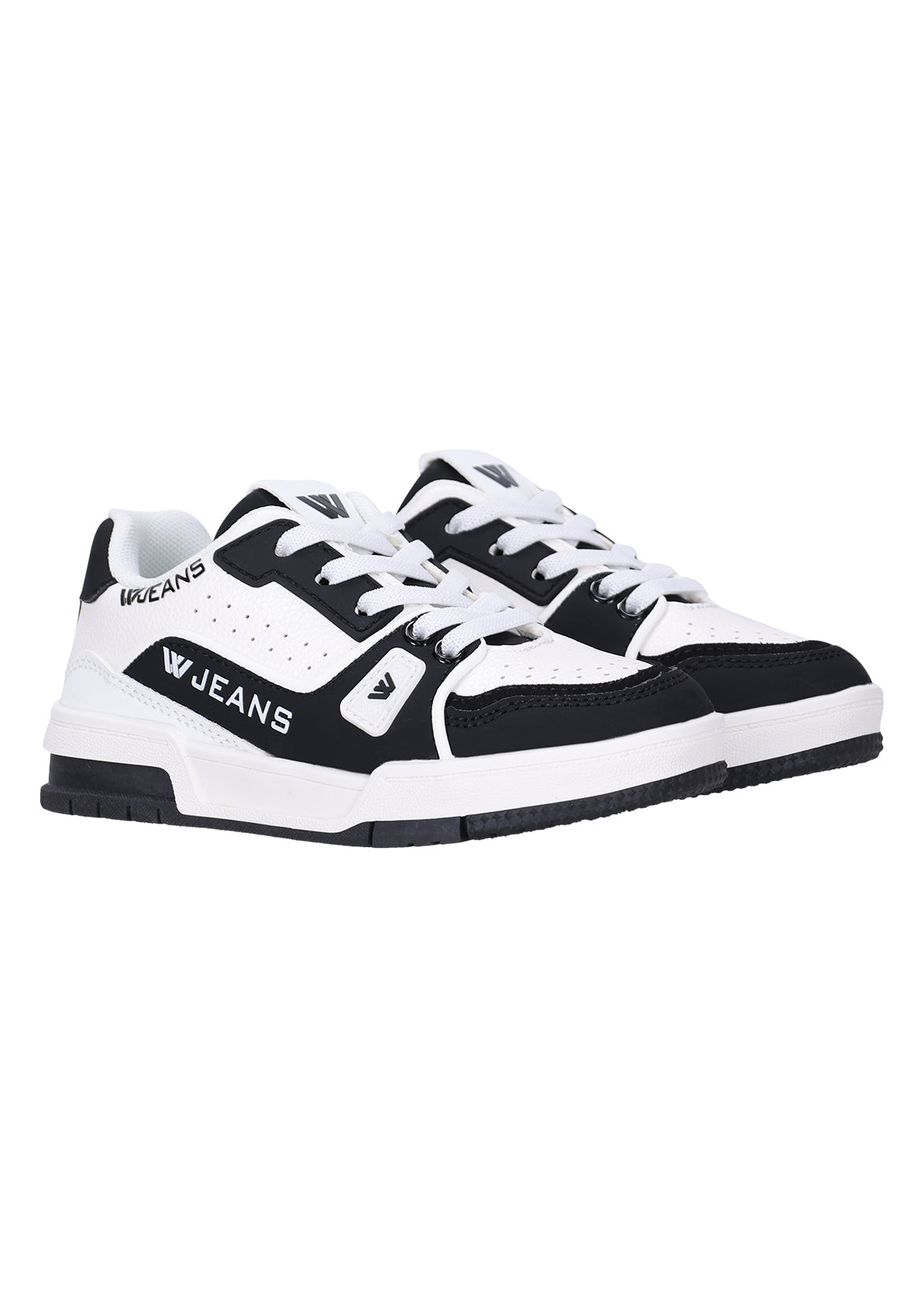 נעלי סניקרס W JEANS עם רשת וסוליה משוננת לילדים 1 BLACK / 30