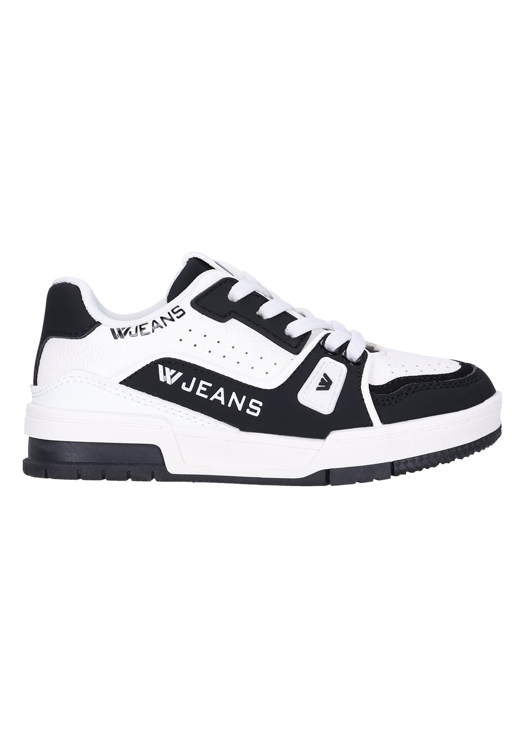 נעלי סניקרס W JEANS עם רשת וסוליה משוננת לילדים 1 BLACK / 30