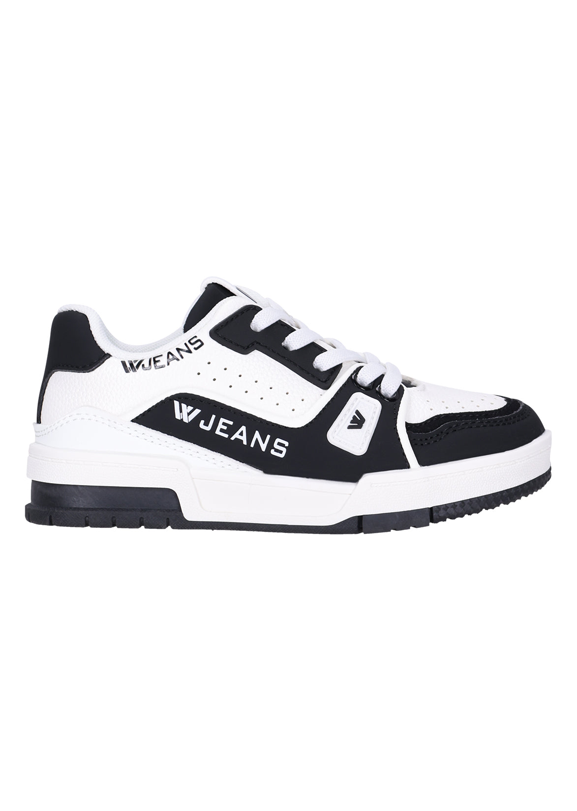 נעלי סניקרס W JEANS עם רשת וסוליה משוננת לילדים 1 BLACK / 30