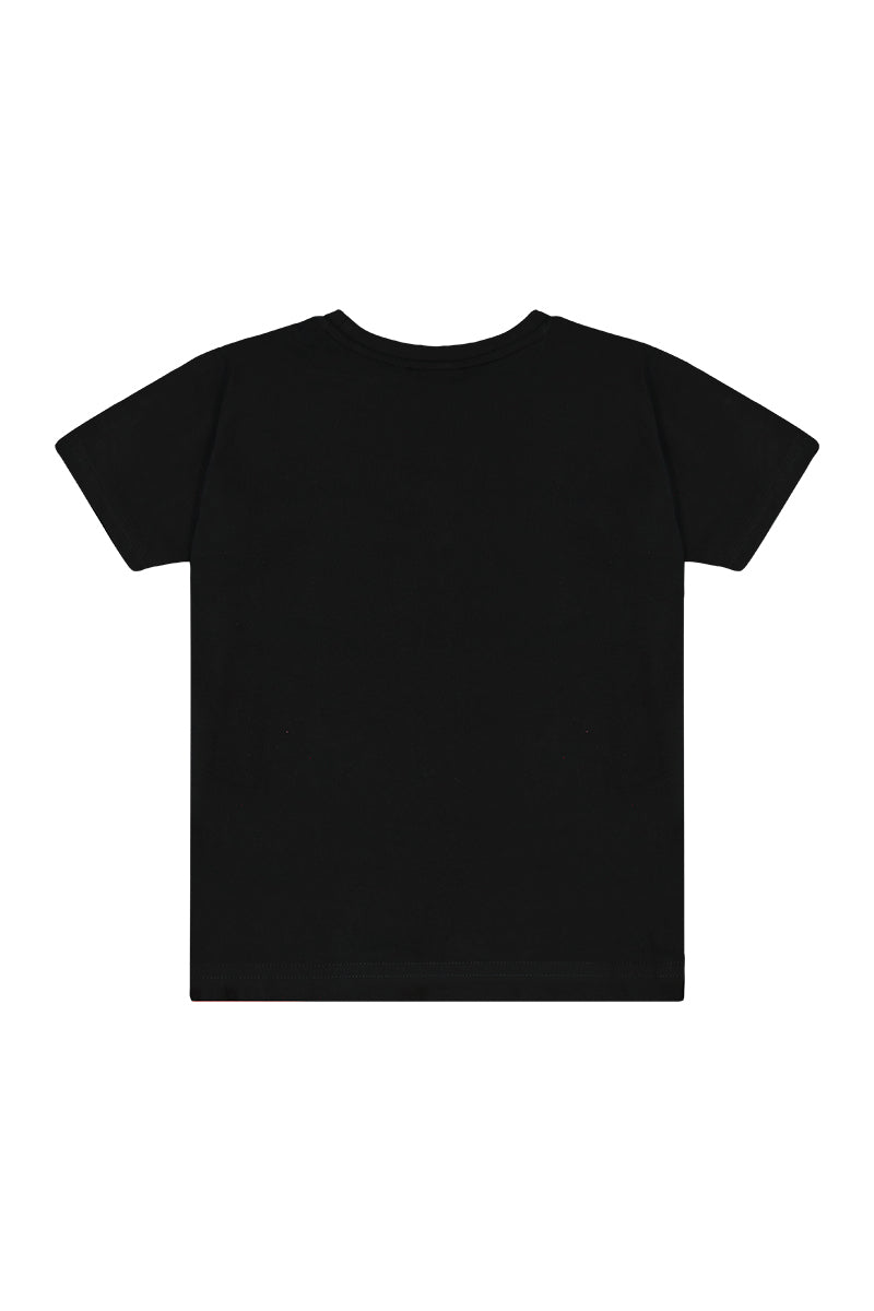 חולצת טי שרט HUGO לוגו לילדים Black / 4Y