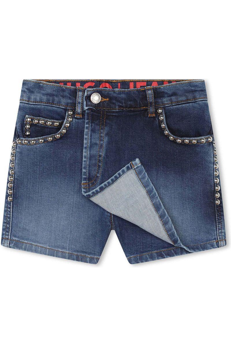 מכנסי חצאית ג'ינס HUGO לילדות