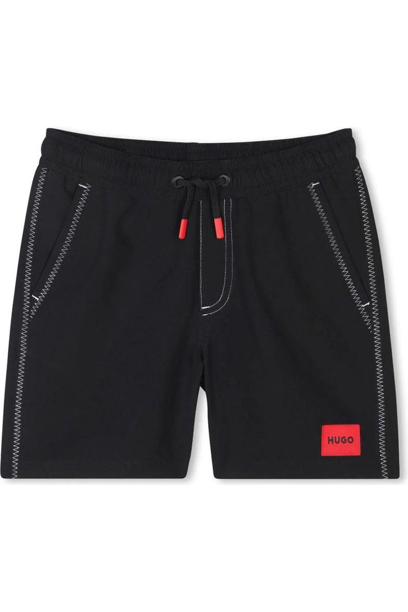 מכנסי בגד ים HUGO עם תפרים דקורטיביים לילדים