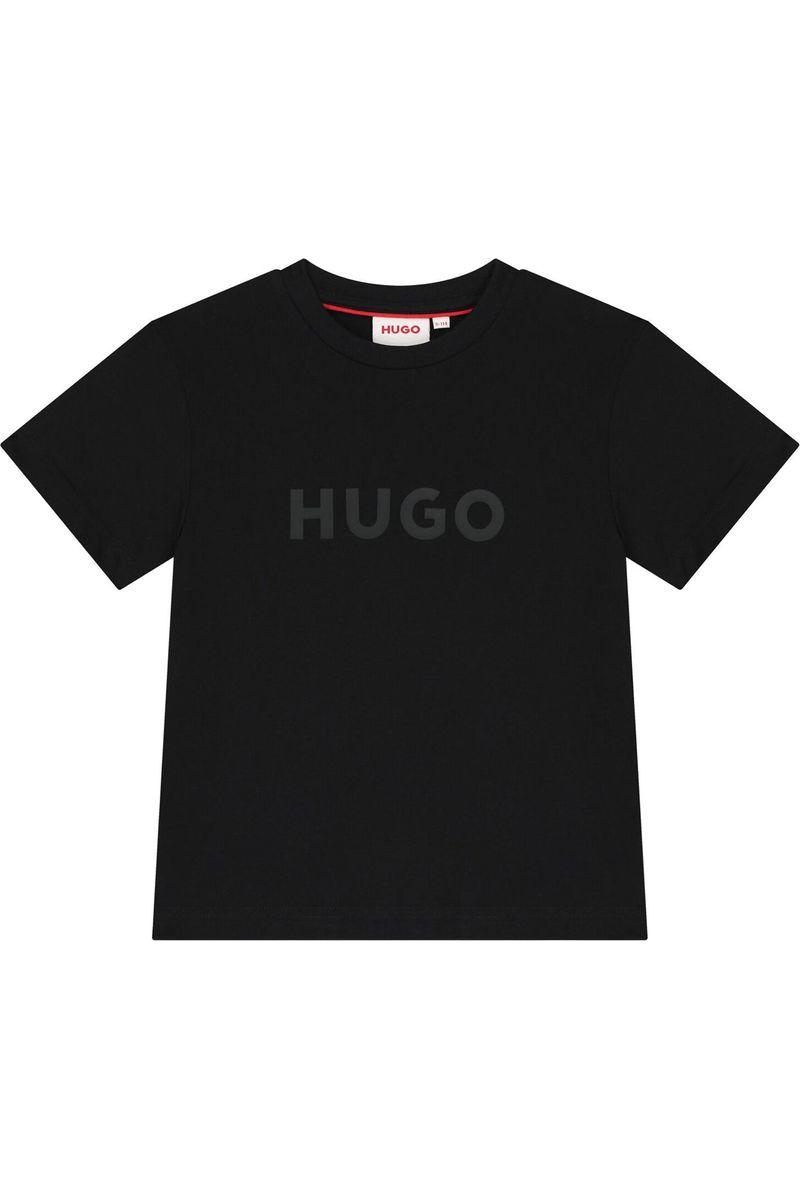 חולצת טישרט HUGO לוגו מותג באמצע לילדים