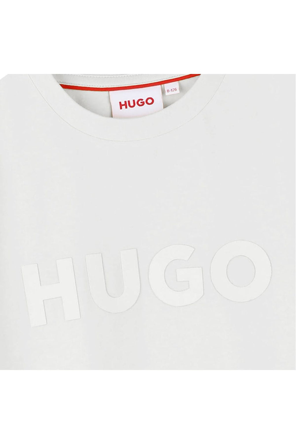 חולצת טישרט HUGO לוגו מותג באמצע לילדים