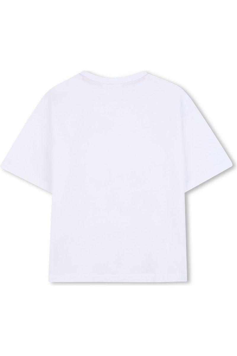 חולצת טישרט HUGO הדפס לוגו בוער לילדים