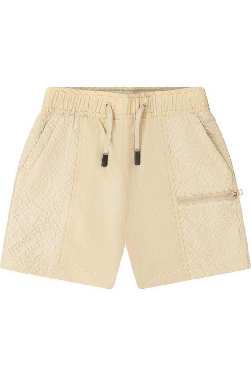 מכנסי ברמודה HUGO בעיצוב קז'ואל עם כיס לילדים Brown / 4Y