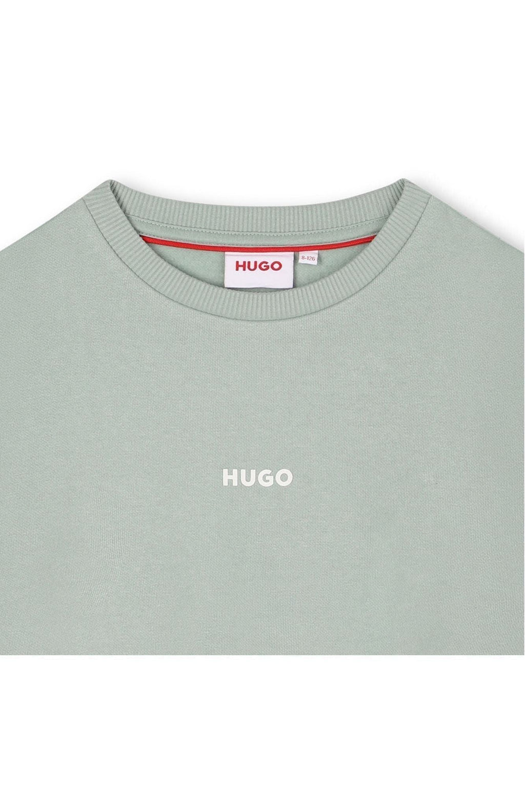 סוויטשירט HUGO לוגו מותג באמצע לילדים BLUE / 4Y