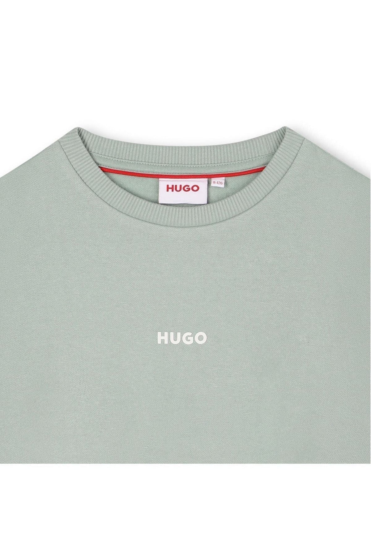 סוויטשירט HUGO לוגו מותג באמצע לילדים BLUE / 4Y
