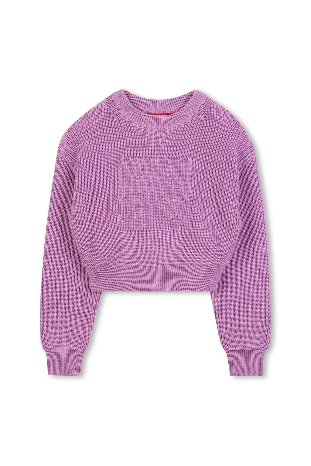 סוויטשירט HUGO ממותג לילדות PURPLE / 4Y
