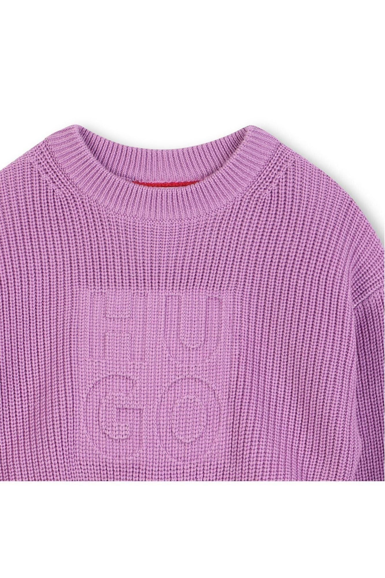סוויטשירט HUGO ממותג לילדות PURPLE / 4Y