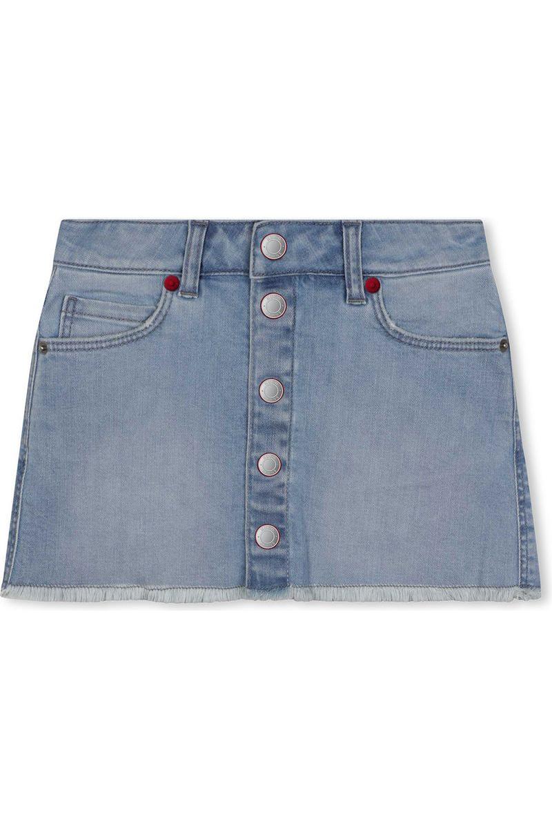 חצאית ג'ינס HUGO סגירת כפתורים לילדות