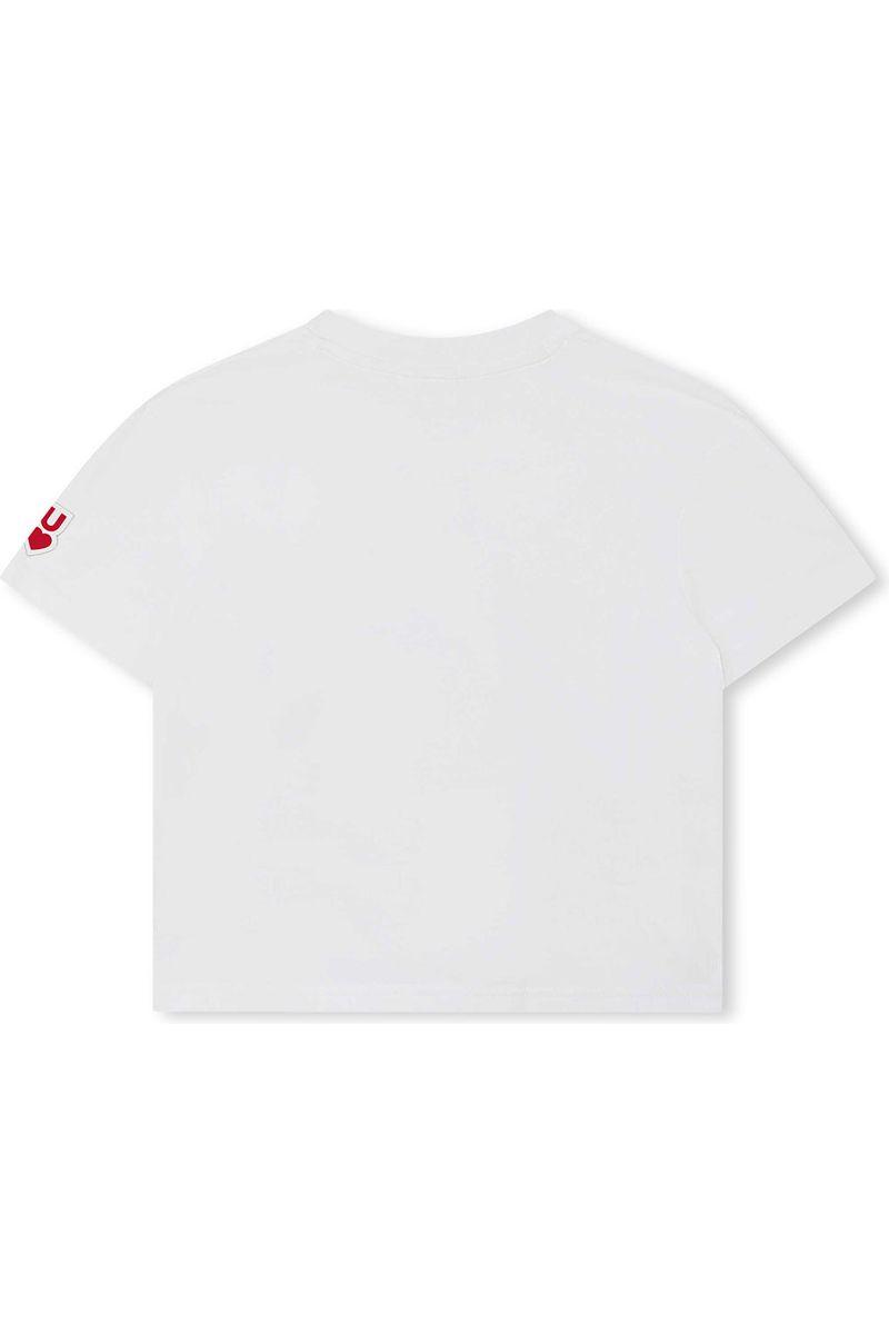 חולצת טי שרט HUGO לוגו מרכזי לילדות