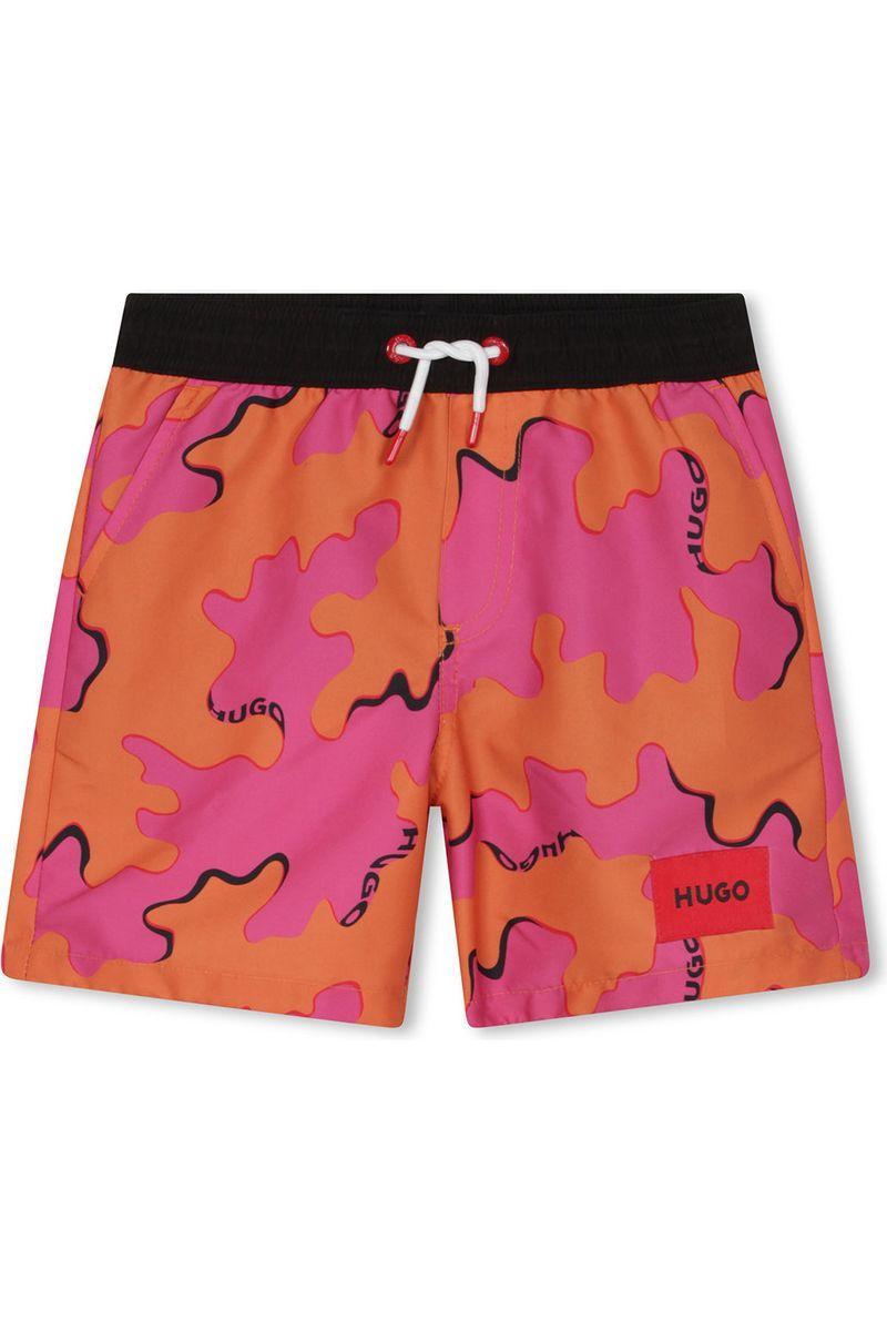 בגד ים שורט HUGO משולב צבעים לילדים