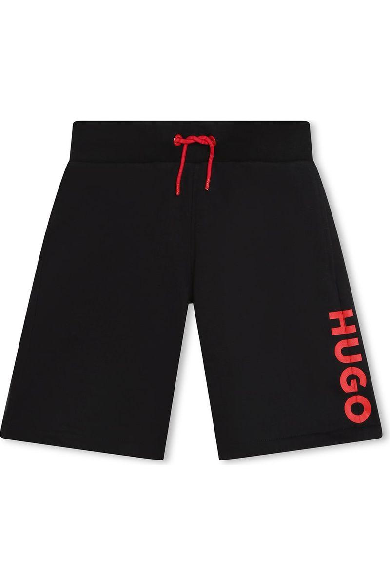 מכנסי ברמודה HUGO לוגו בצד לילדים