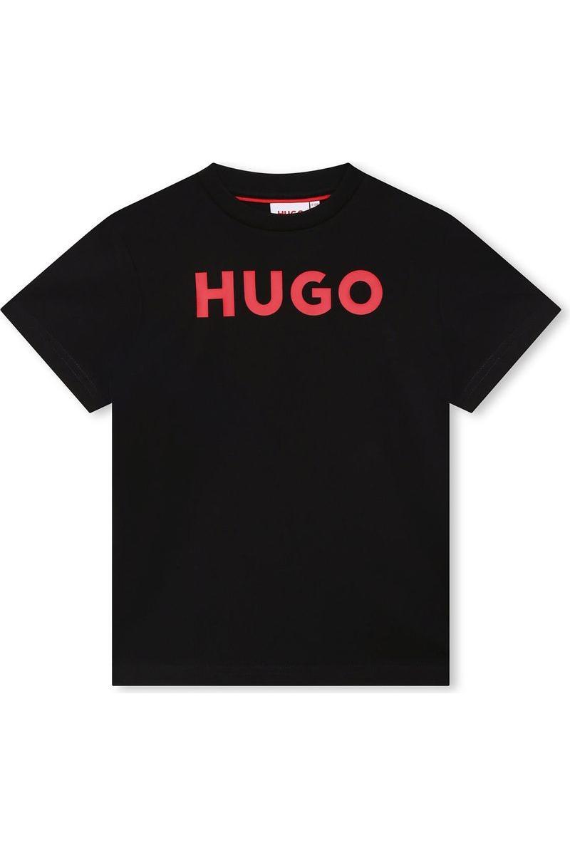 חולצת טי שרט HUGO לוגו מרכזי לילדים