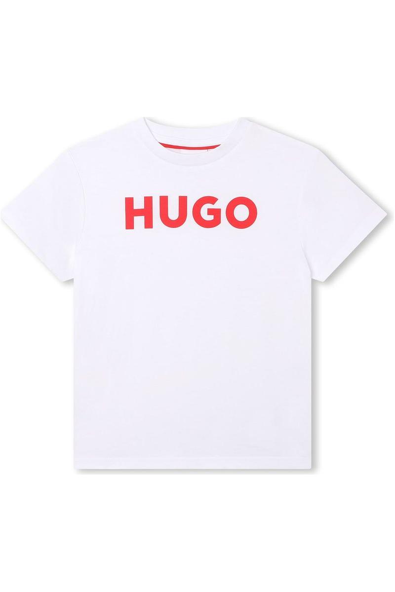 חולצת טי שרט HUGO לוגו מרכזי לילדים