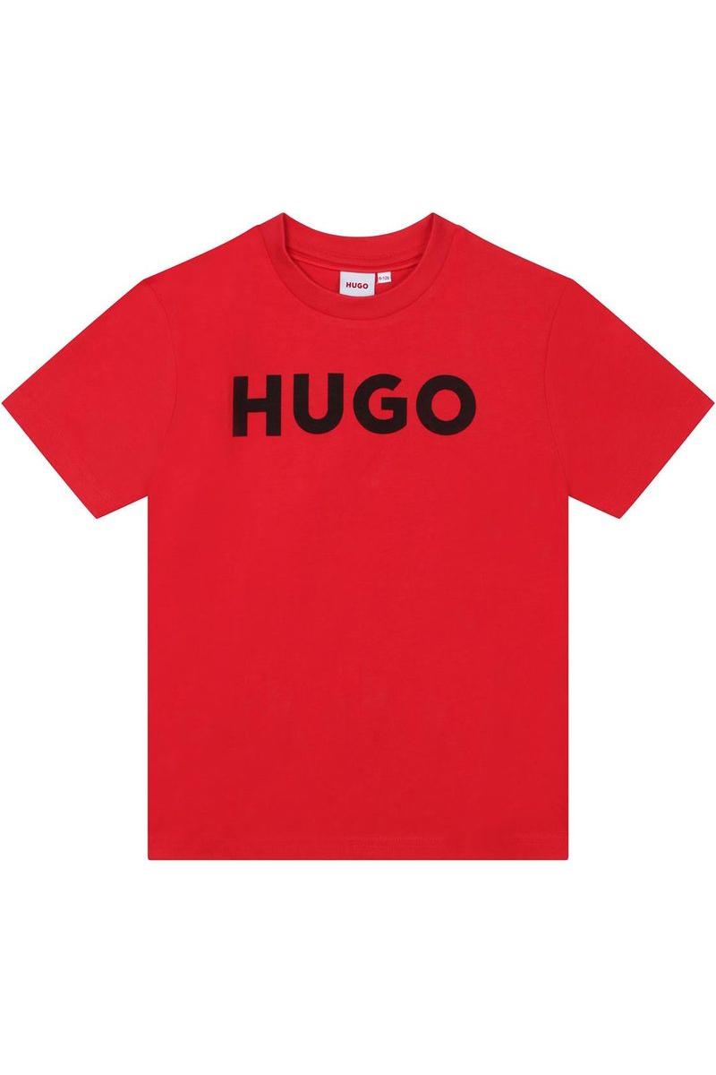 חולצת טי שרט HUGO לוגו מרכזי לילדים