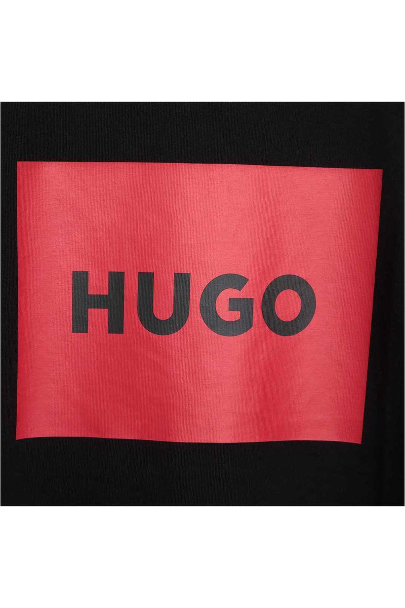 חולצת טי שרט HUGO לוגו בריבוע לילדים