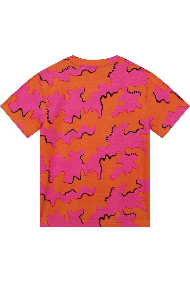 חולצת טי שרט HUGO שילובי צבעים לילדים