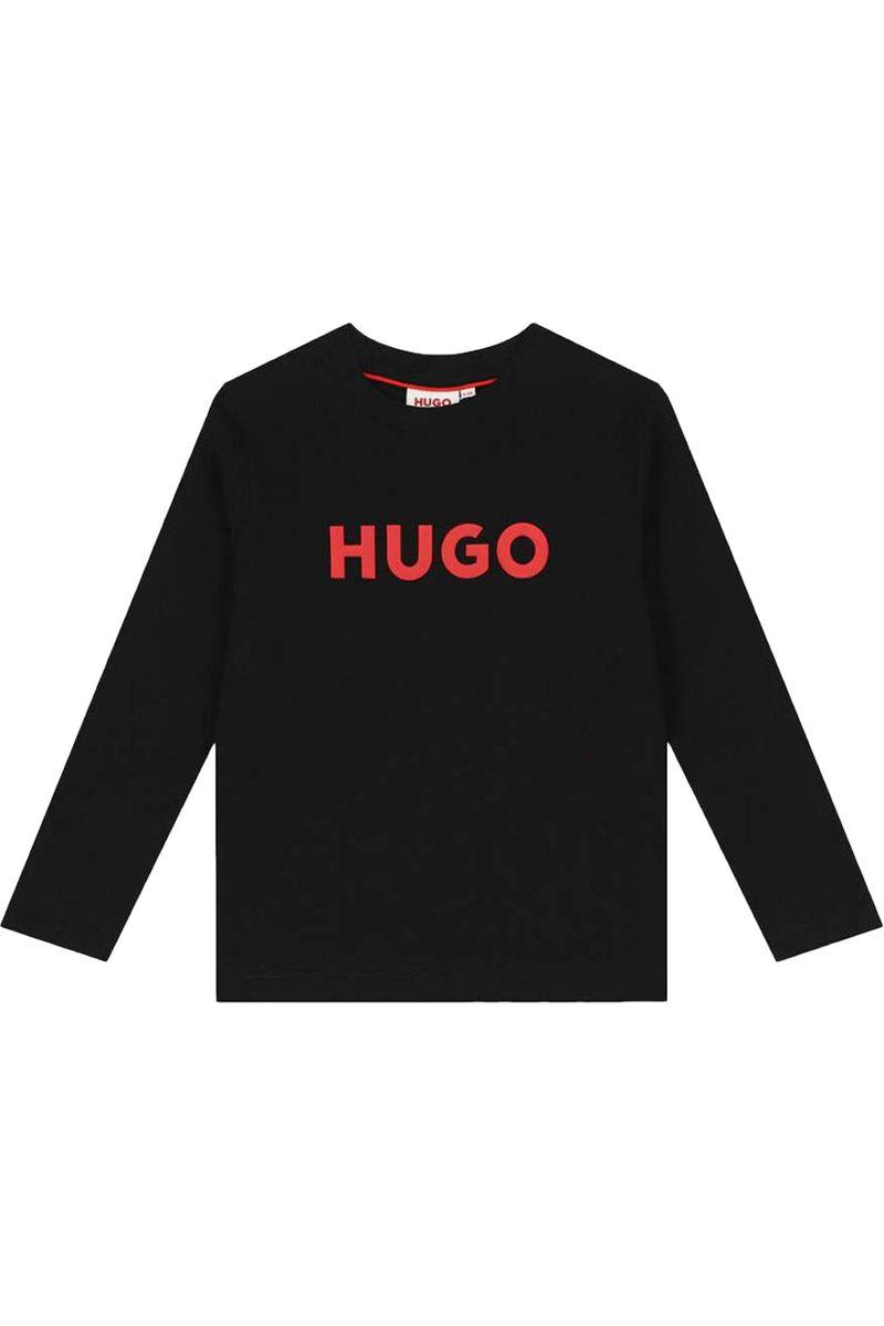 טישירט ארוך HUGO הדפס לילדים