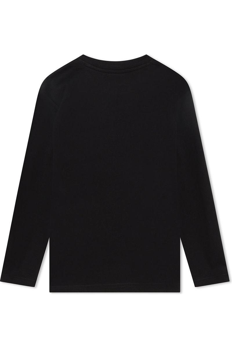 טישירט ארוך HUGO לוגו בשרוול לילדים