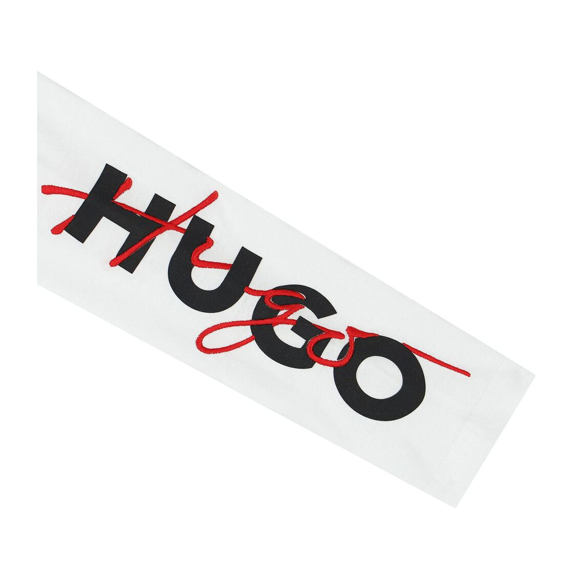 טישירט ארוך HUGO לוגו בשרוול לילדים