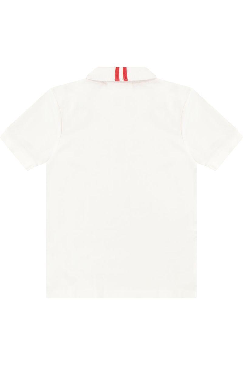 חולצת צווארון HUGO לוגו מותג בצד לילדים White / 4Y