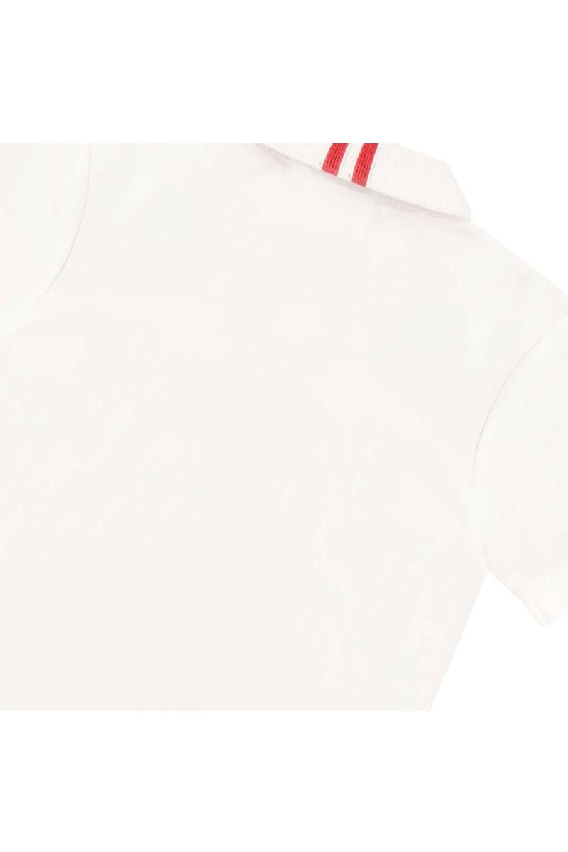 חולצת צווארון HUGO לוגו מותג בצד לילדים White / 4Y