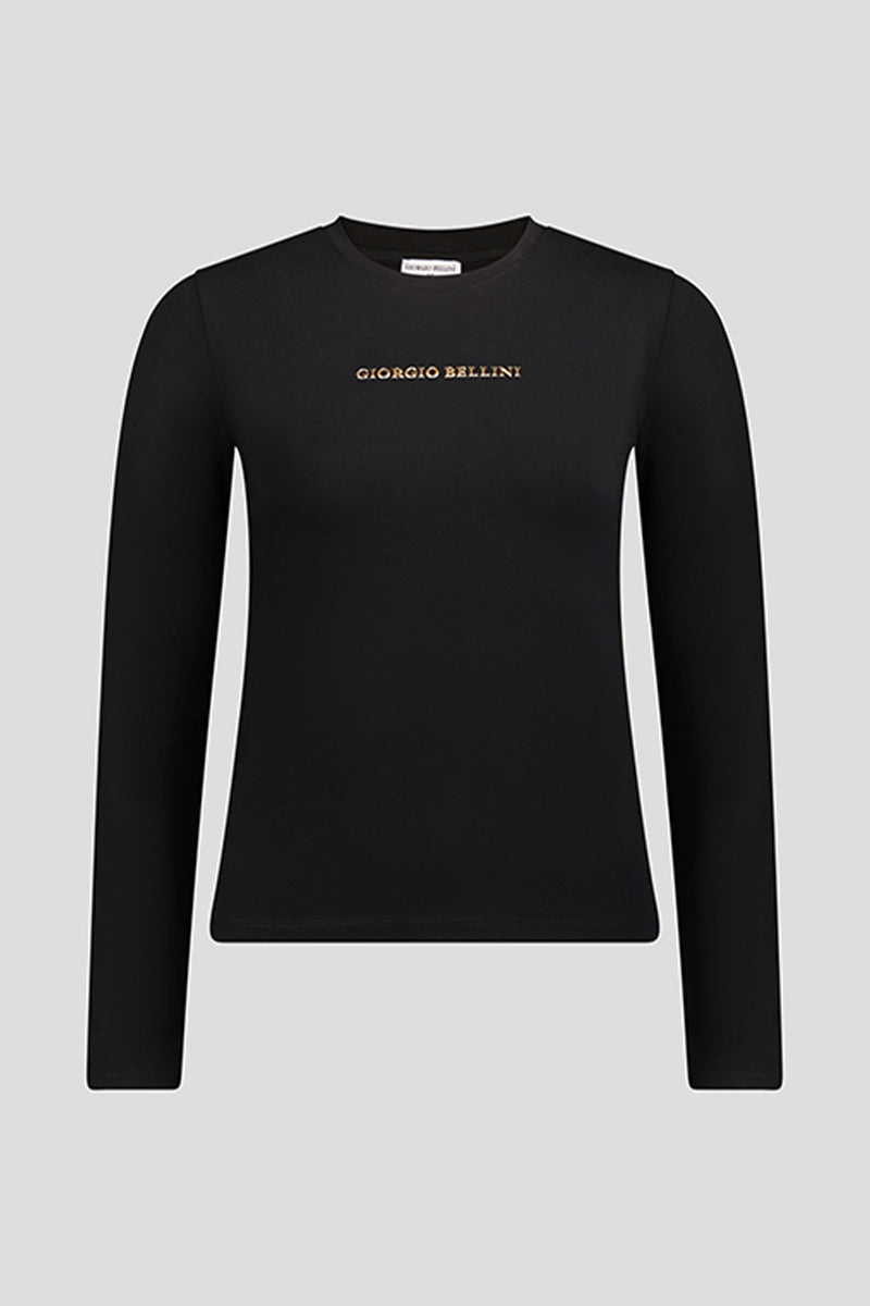 חולצת טי שירט לנשים GIORGIO BELLINI בצבע שחור