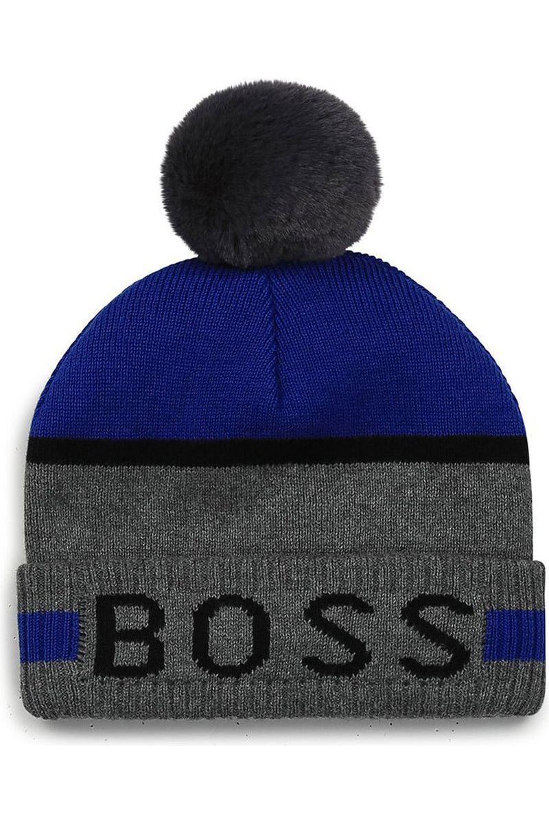כובע צמר BOSS ממותג לתינוקות