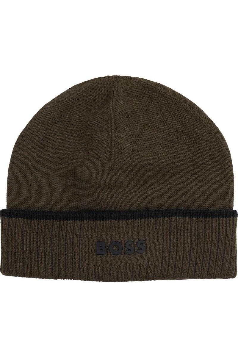 כובע צמר BOSS לוגו מרכזי לתינוקות
