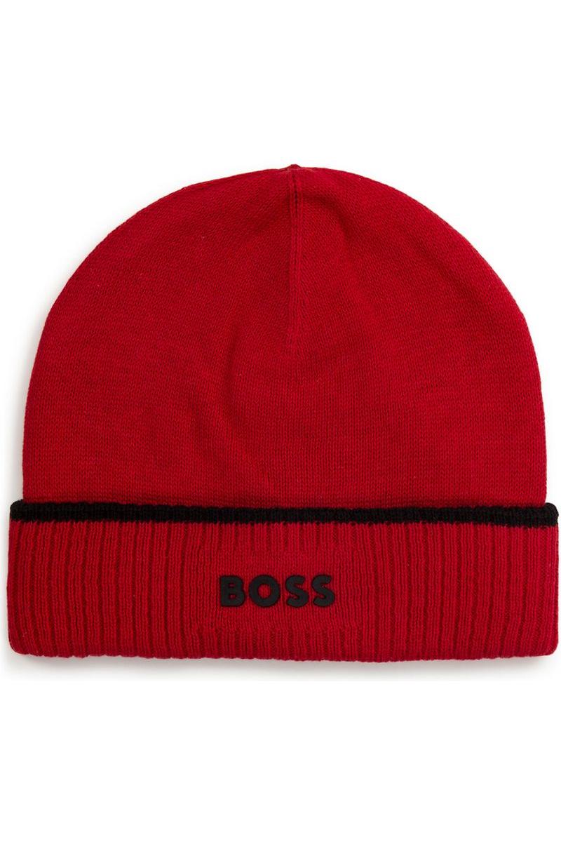 כובע צמר BOSS לוגו מרכזי לתינוקות