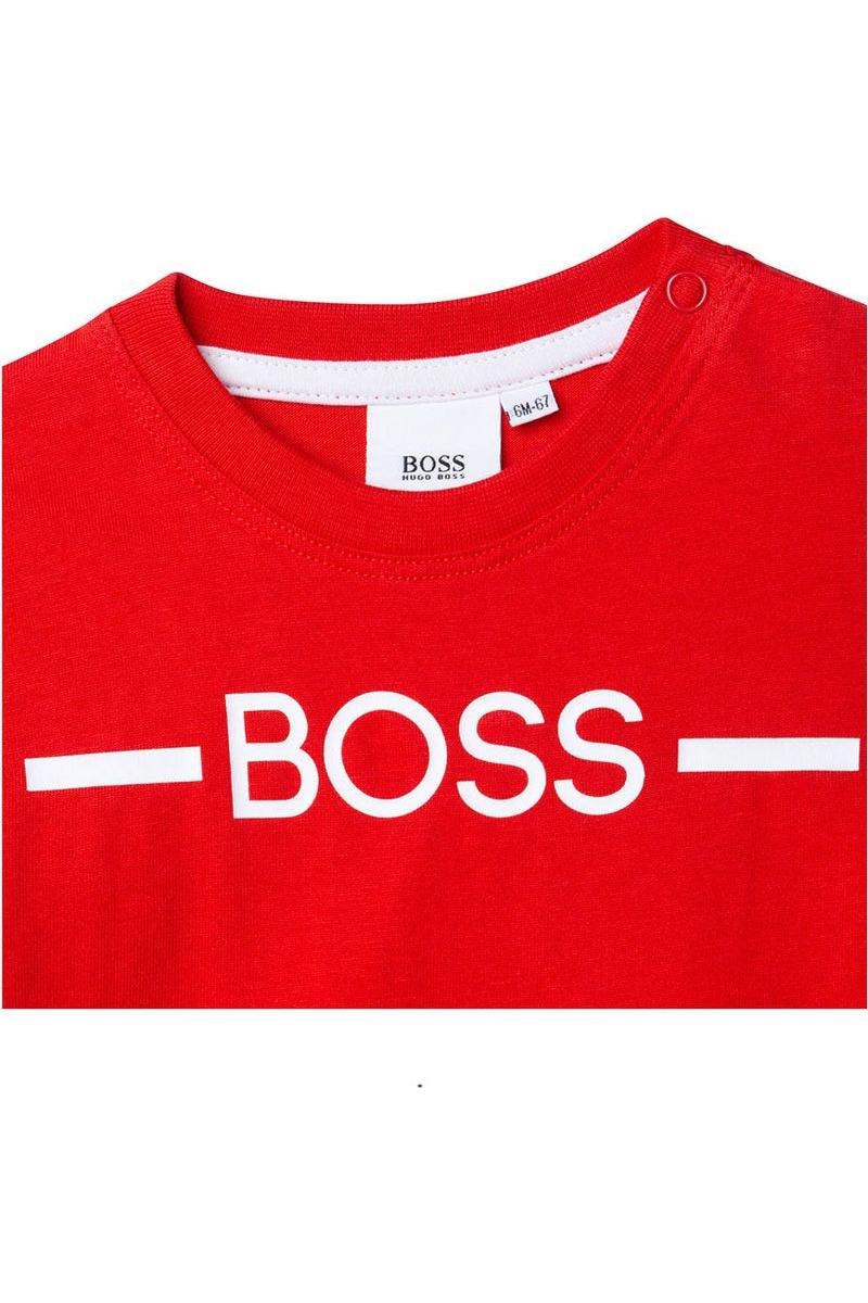 טישרט HUGO BOSS הדפס לוגו מותג לתינוקות